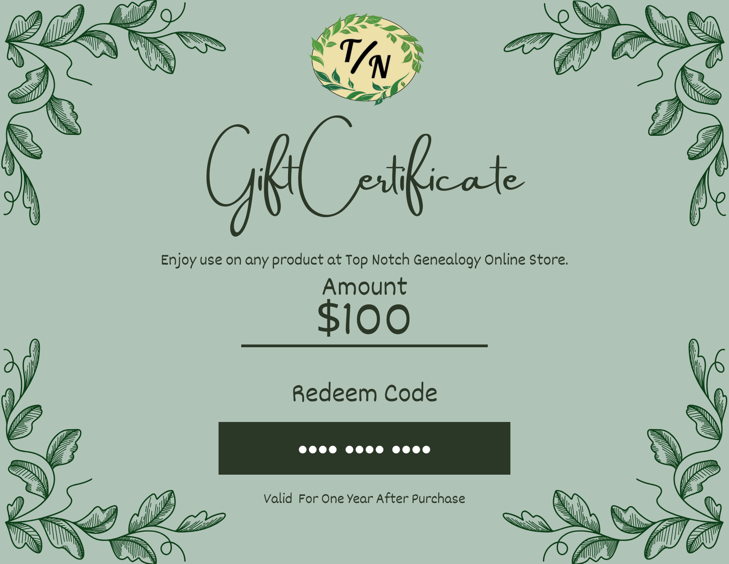 Gift Certificates